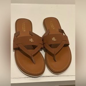 Ralph Lauren Sandals.  Good condition. Some signs of normal wear in the front.